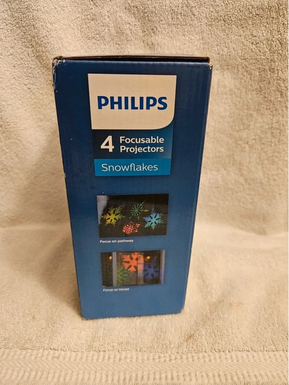 Philips 4 Snowflake LED Focusable Projectors RGB Christmas Lights NEW Open Box